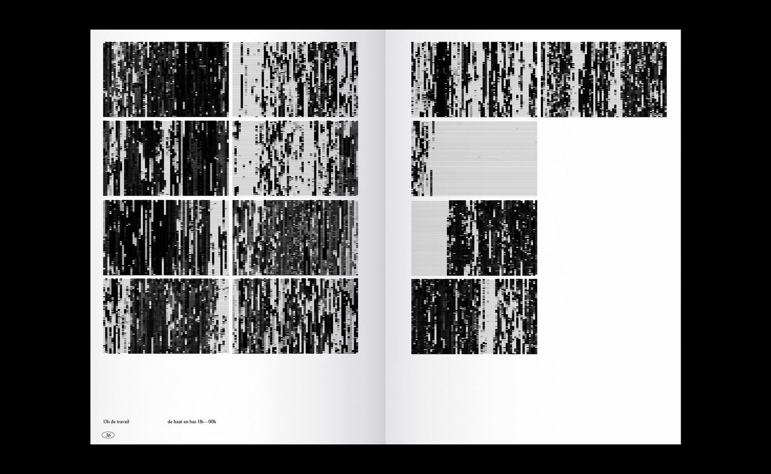 Double page de l'Atlas du travail contemporain